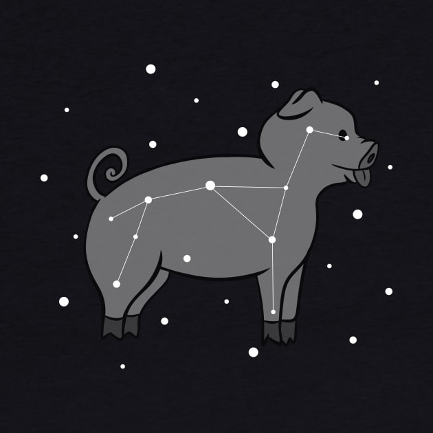 Mini Pig Constellation by blacklines